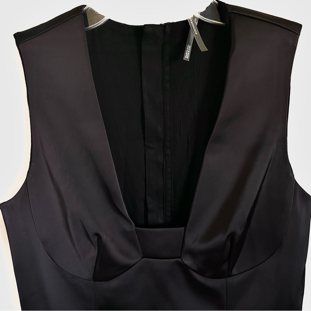 Anthropologie Sleeveless Square Neck Shift Mini Dress in Dark Brown Size 6 NWT - Picture 7 of 12